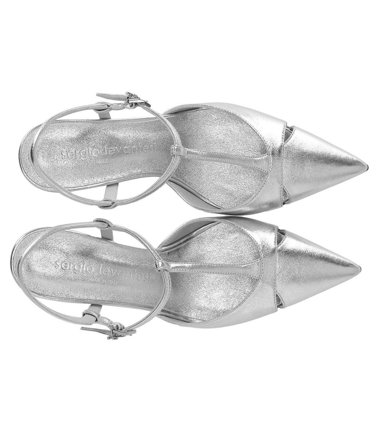 ZAPATO DE TACÓN SLINGBACK EDVIGE PLATA SERGIO LEVANTESI