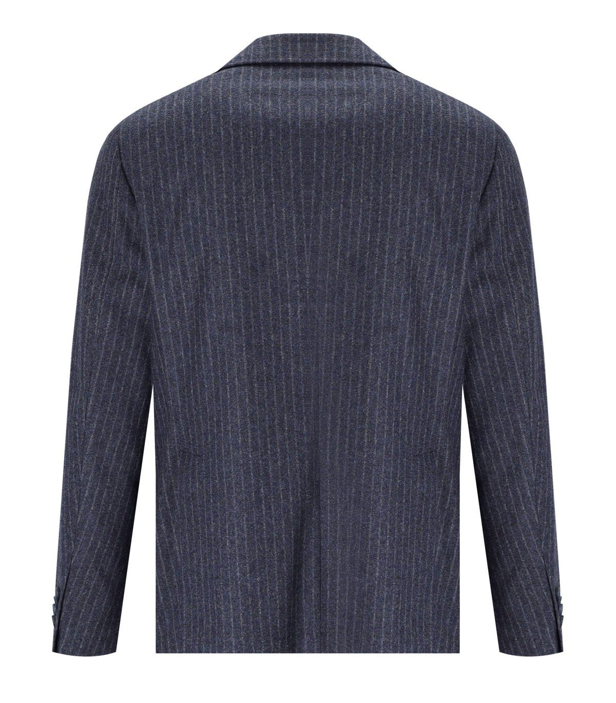 GIACCA MONOPETTO GESSATA BLU MANUEL RITZ