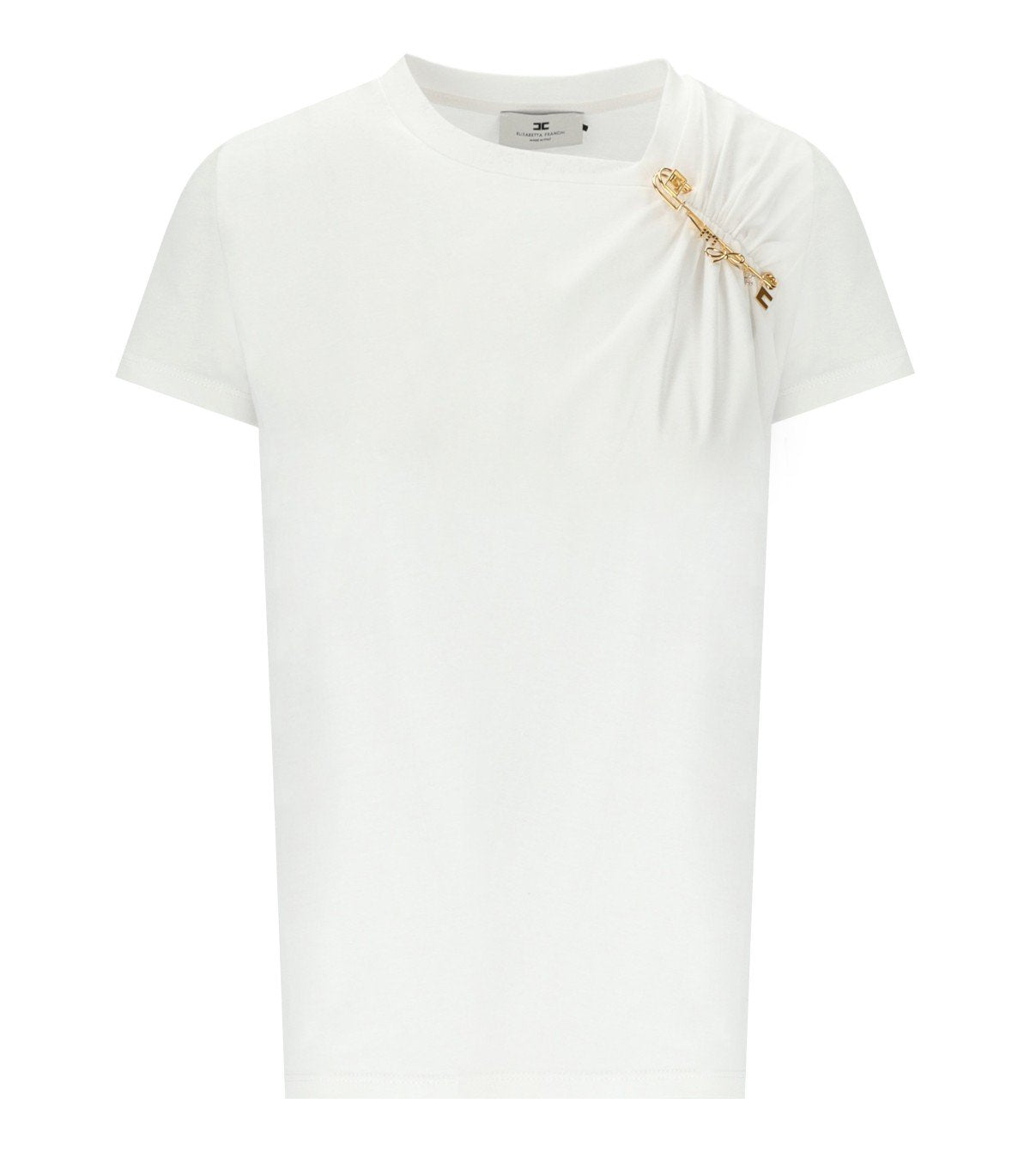 T-SHIRT CON SPILLA GESSO ELISABETTA FRANCHI