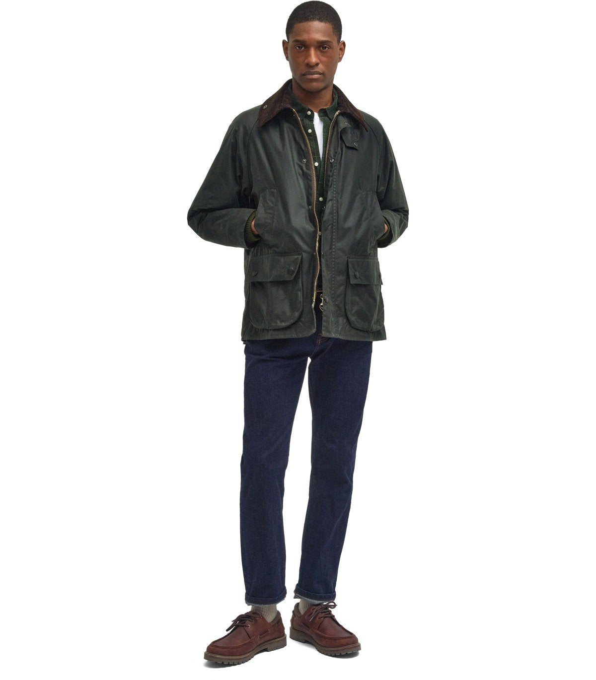 BARBOUR BEDALE WAX SAGE GREEN JACKET
