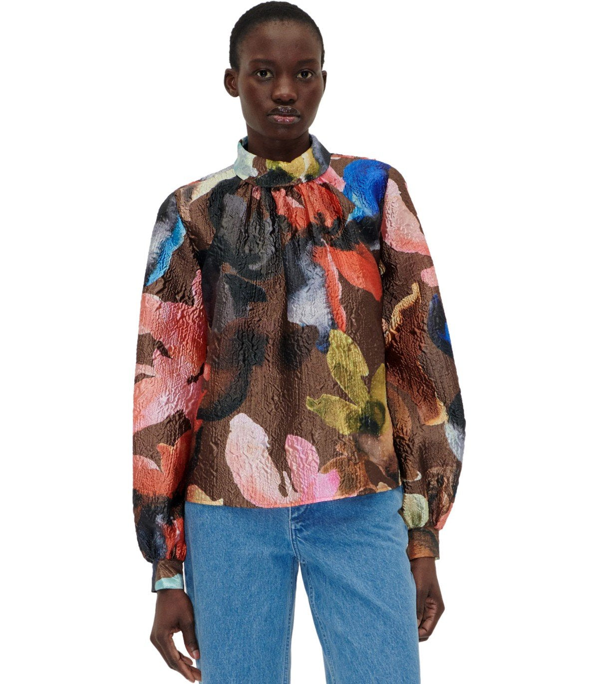 BLUSA A FIORI MULTICOLORE STINE GOYA