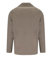 H953 MUD KNITTED PEACOAT