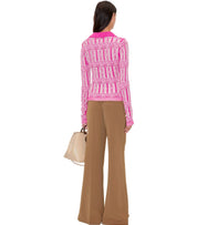 STINE GOYA LEAH COFFEE BROWN FLARE PANTS