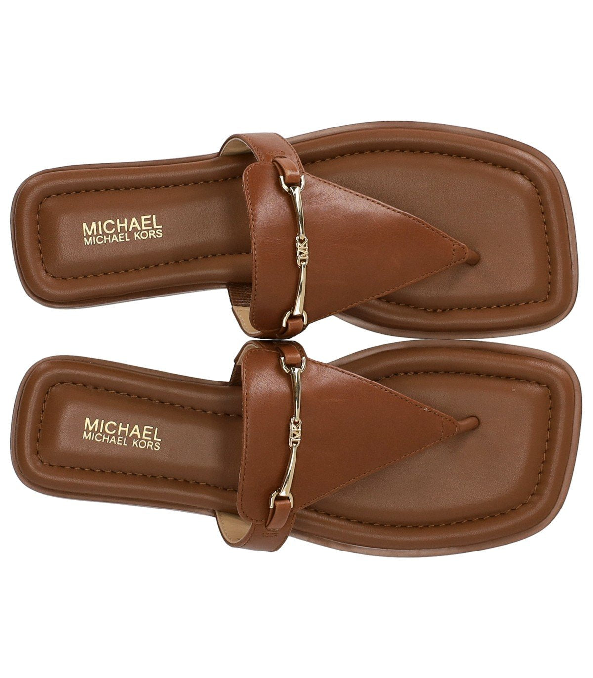 MICHAEL KORS LENA BROWN THONG SANDAL