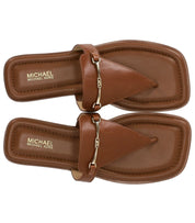 MICHAEL KORS LENA BROWN THONG SANDAL