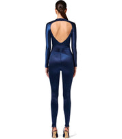 ELISABETTA FRANCHI OLTREMARE JUMPSUIT WITH MAXI BOW