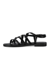 MICHAEL KORS DARRINGTON BLACK FLAT SANDAL