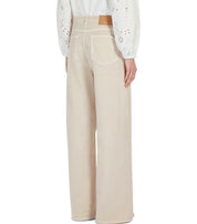 MAX MARA WEEKEND MEDINA SABBIA WIDE LEG JEANS