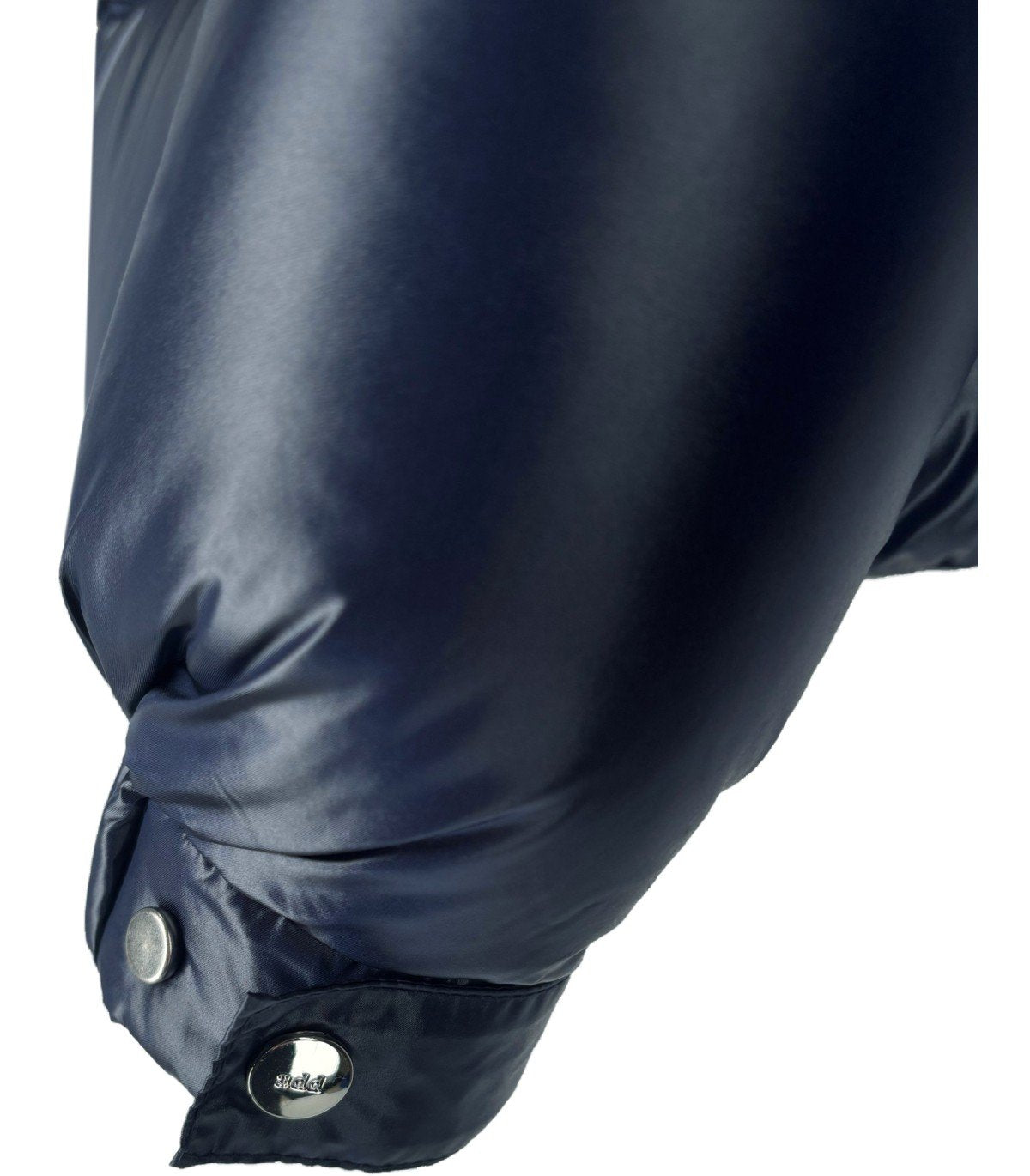 ADD SHINY PACIFIC BLUE HOODED DOWN JACKET