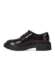 ASH MERCURY BLACK/BURGUNDY LACE-UP SHOE