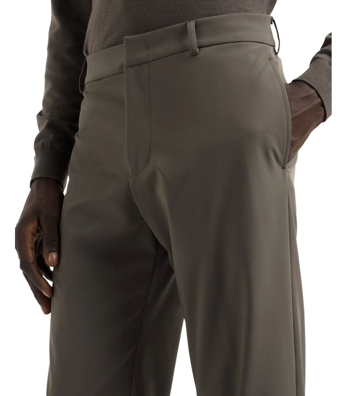 EMPORIO ARMANI TRAVEL ESSENTIAL BROWN PANTS