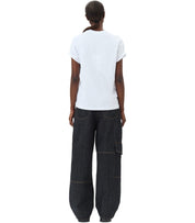 GANNI OVERSIZE WHITE T-SHIRT