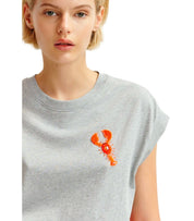 ESSENTIEL ANTWERP HOBSTER GREY T-SHIRT