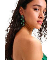 ESSENTIEL ANTWERP HALIAS GREEN EARRINGS