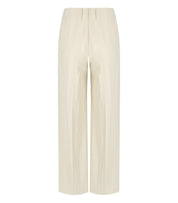 HARRIS WHARF LONDON IVORY FLARE PANTS