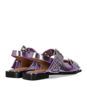 BALLERINA SLINGBACK CON FIBBIE LAVANDA GANNI