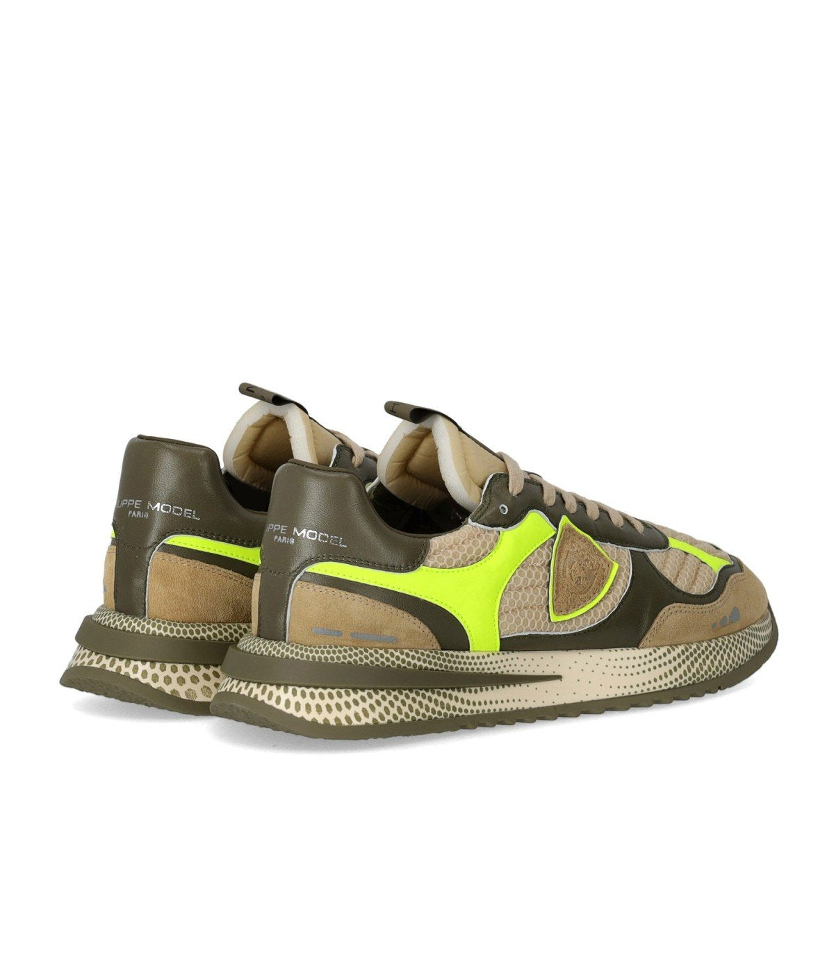 PHILIPPE MODEL OLYMPIQUE NEON MILITARY GREEN SNEAKER