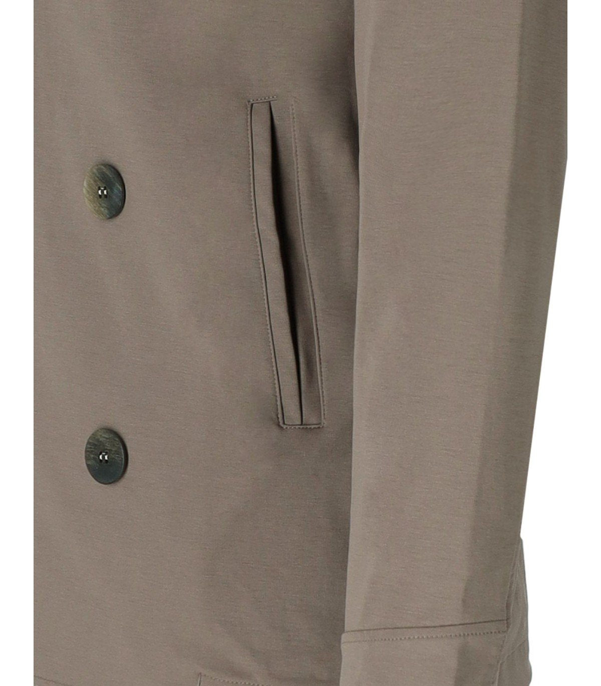 H953 MUD KNITTED PEACOAT