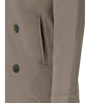 H953 MUD KNITTED PEACOAT