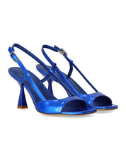 SANDALO CON TACCO ILENIA BLU ELETTRICO SERGIO LEVANTESI