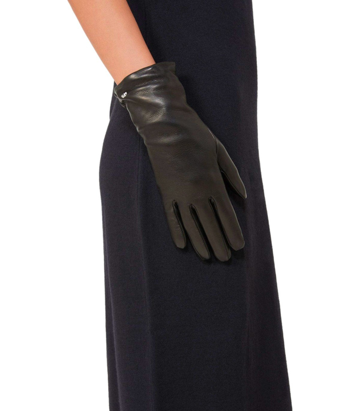 MAX MARA WEEKEND SENAPESHORT BLACK GLOVES