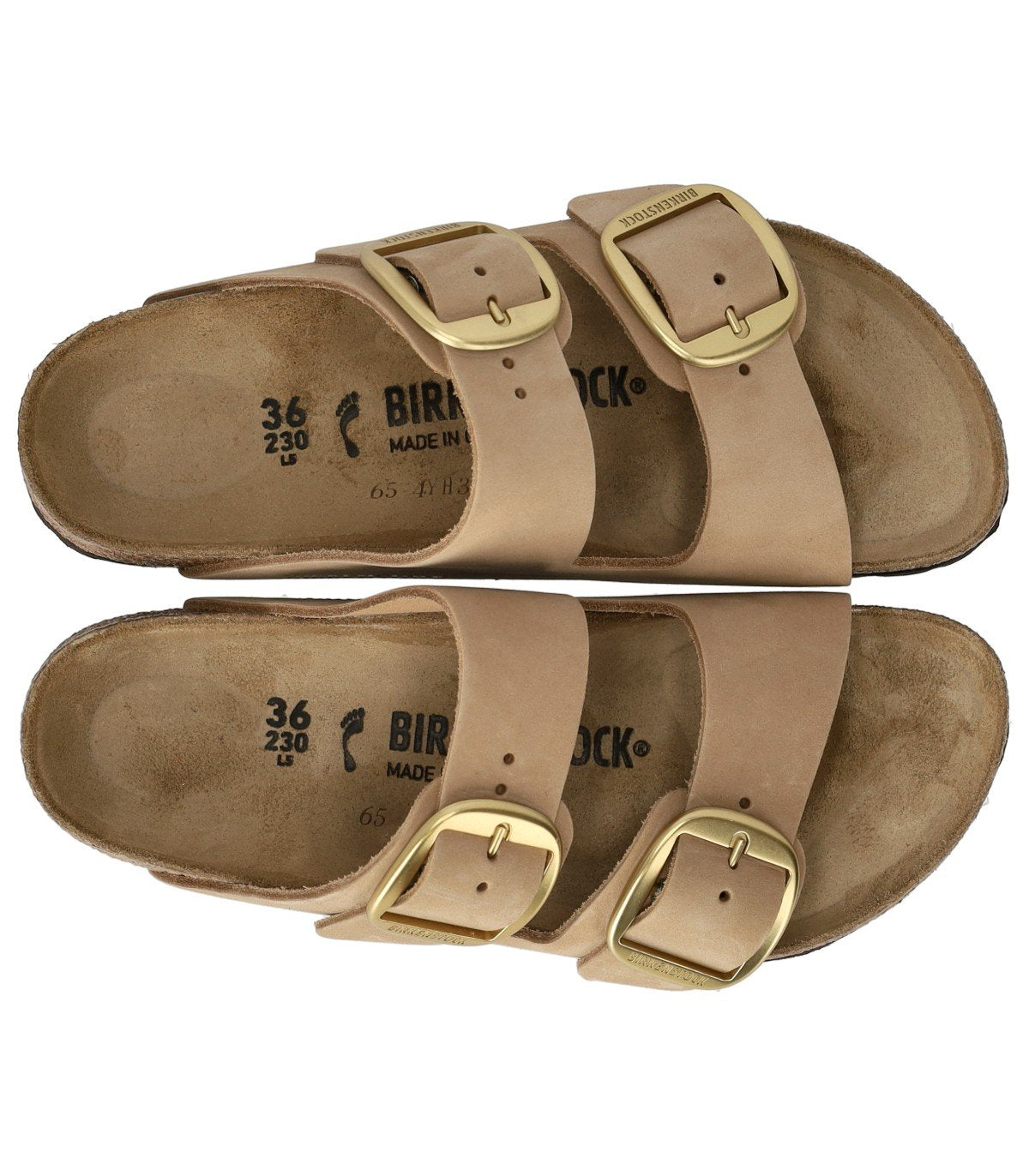 BIRKENSTOCK ARIZONA BIG BUCKLE SANDCASTLE SANDAL