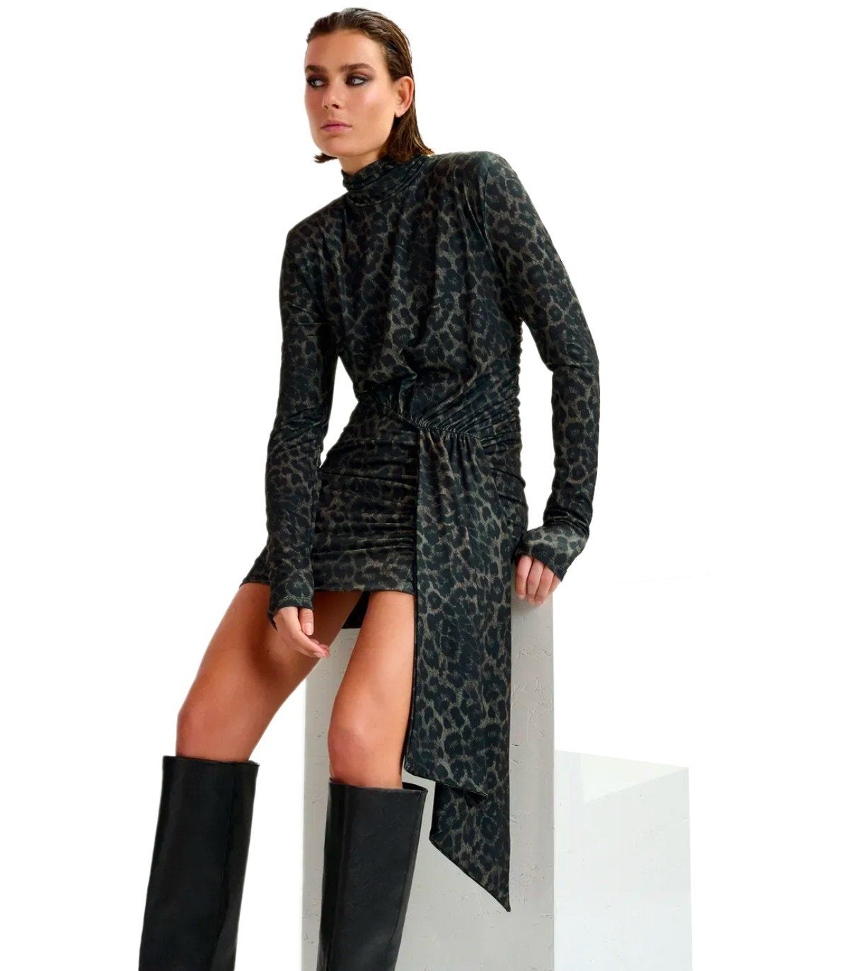 ESSENTIEL ANTWERP IMORTEL BLACK DRESS