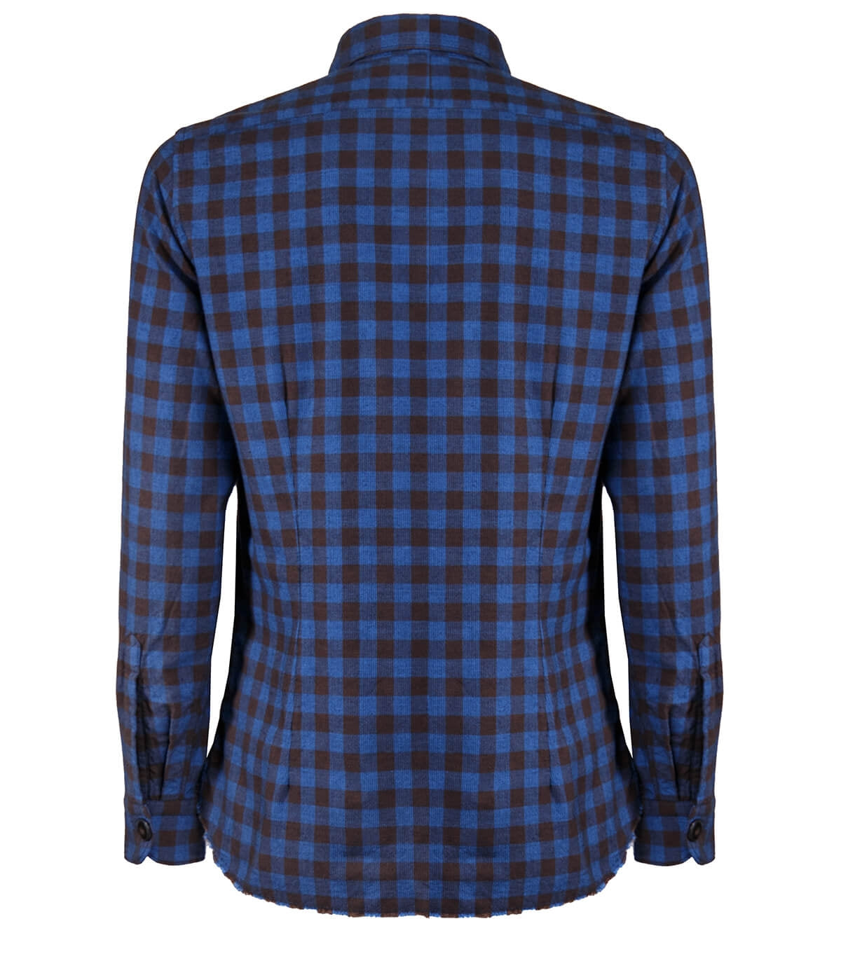 CAMICIA CHECK BLU MARRONE GMF 965