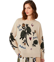 MAGLIONE GIROCOLLO PAVIDI ECRU' MAX MARA WEEKEND