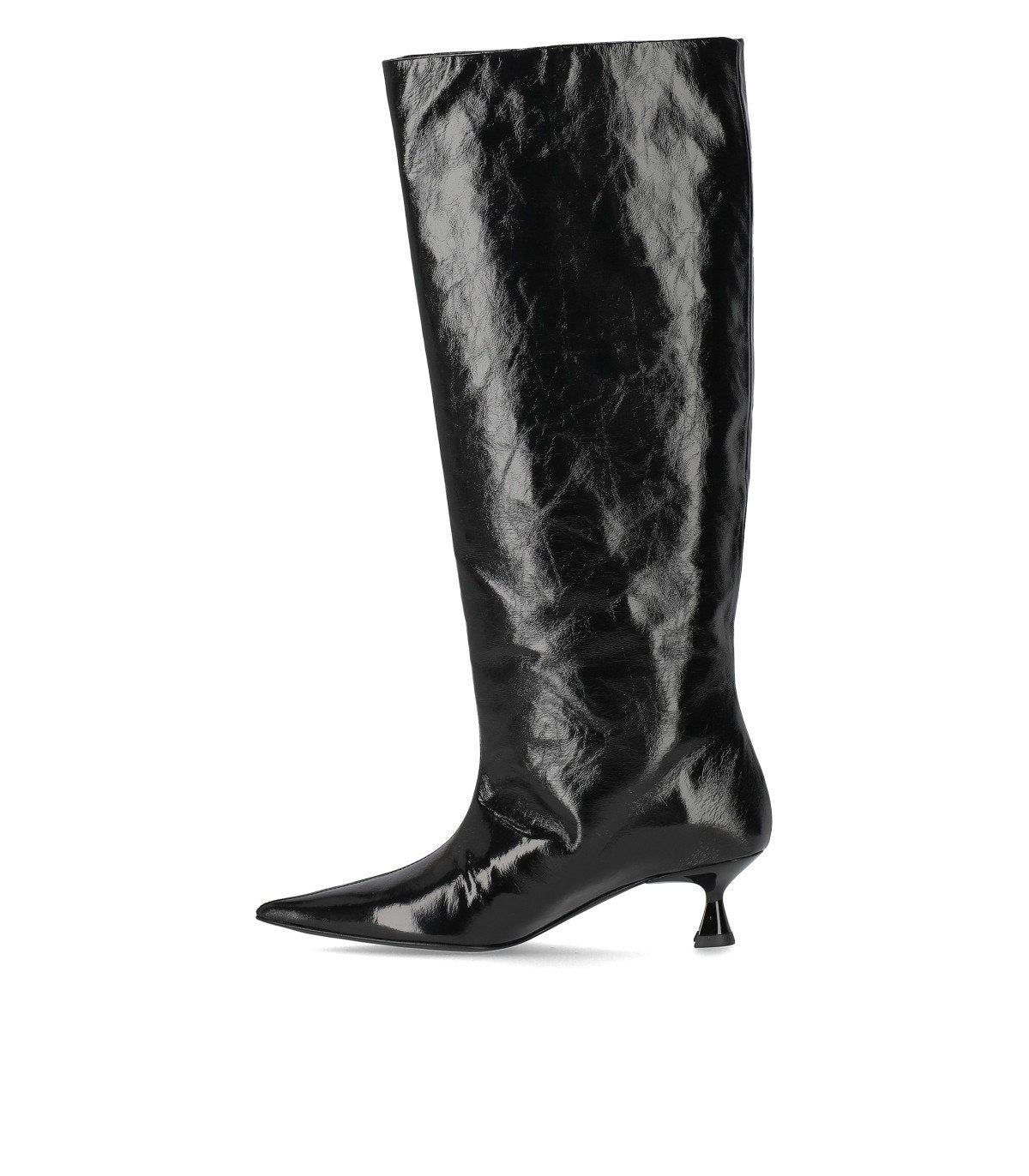 GANNI BLACK NAPLACK SLOUCHY BOOT