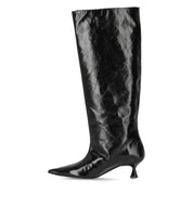 GANNI BLACK NAPLACK SLOUCHY BOOT