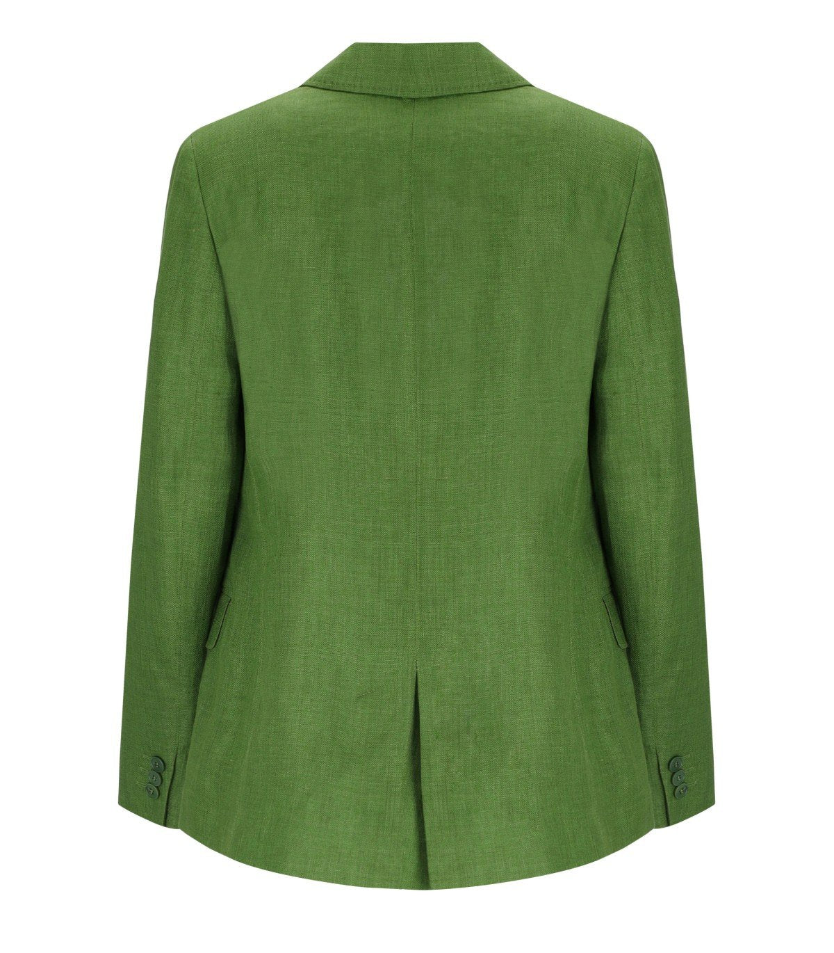 MAX MARA WEEKEND NALUT GREEN SINGLE-BREASTED BLAZER