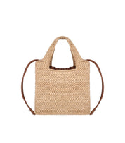 THEMOIRè MOREA SMALL RAFFIA NATURAL HANDBAG