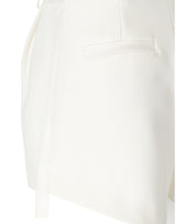 ELISABETTA FRANCHI IVORY SMOKING SHORTS