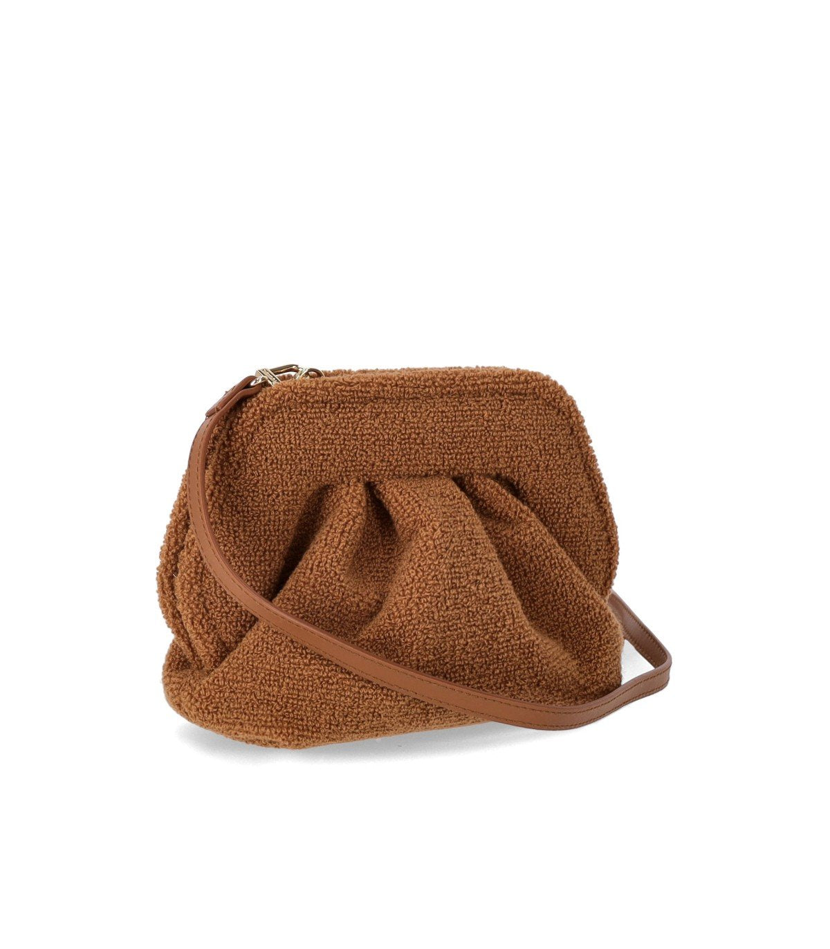 THEMOIRè GEA CORAL SPONGE TOFFEE CLUTCH BAG