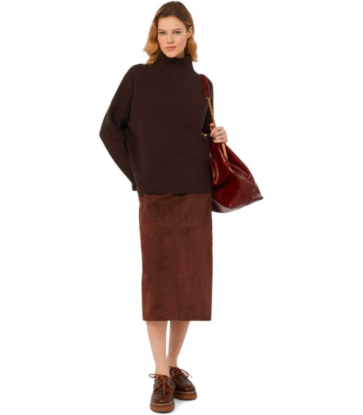 MAGLIONE DOLCEVITA BORGIA CIOCCOLATO MAX MARA WEEKEND