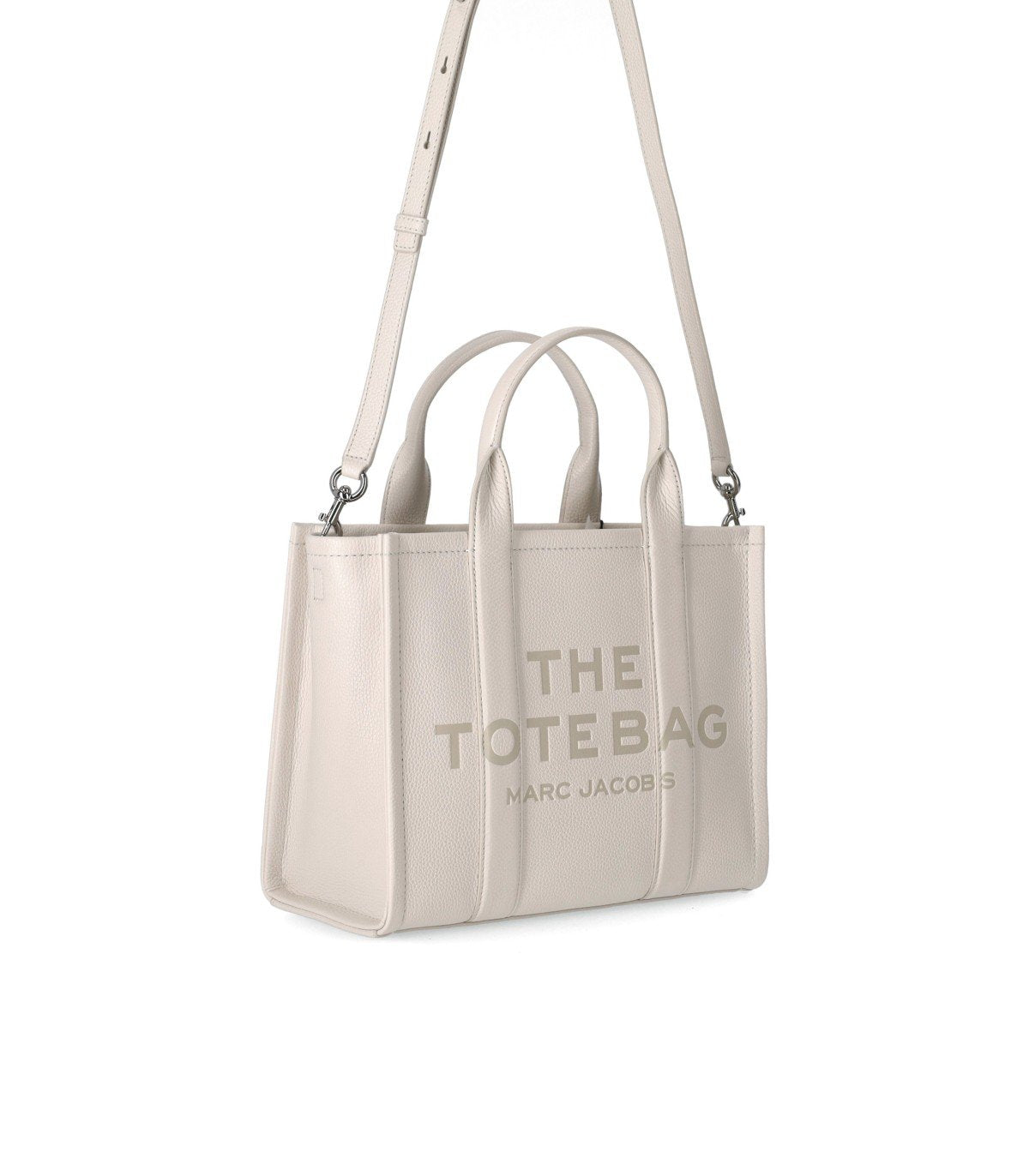 MARC JACOBS THE LEATHER MEDIUM TOTE COTTON HANDBAG