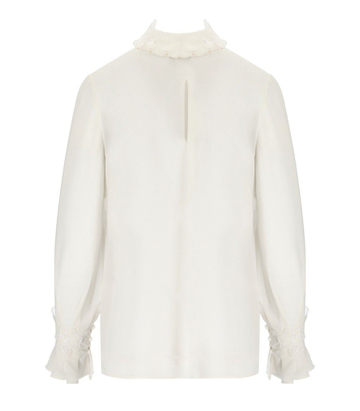 CAMICIA IN GEORGETTE AVORIO ELISABETTA FRANCHI