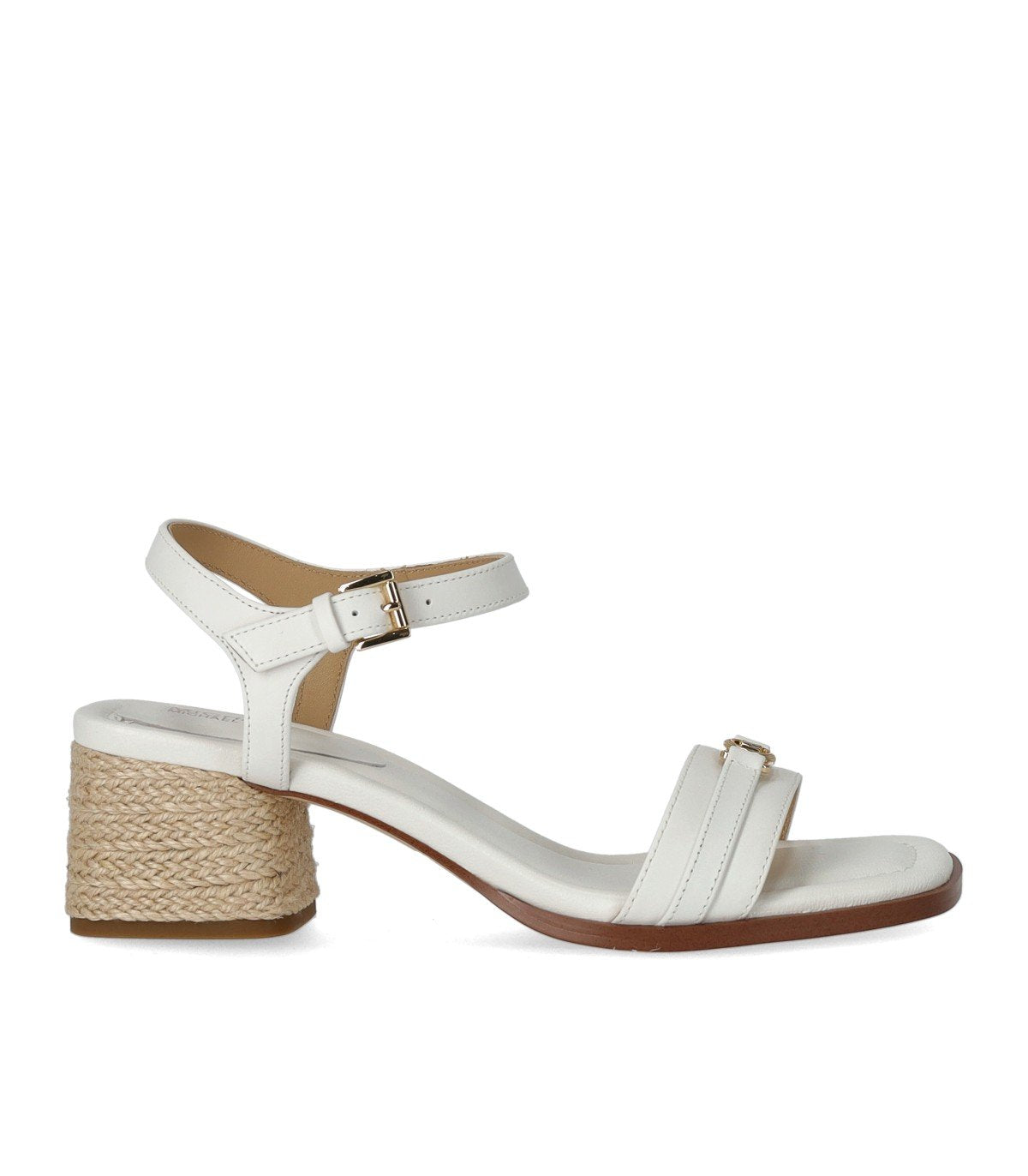 MICHAEL KORS MANDY WHITE HEELED SANDAL