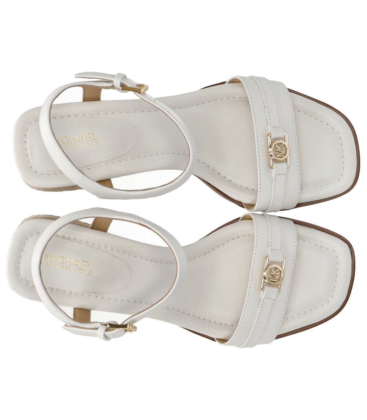 MICHAEL KORS MANDY WHITE HEELED SANDAL