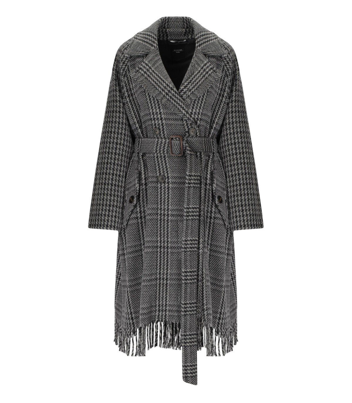 MAX MARA WEEKEND CARPI GRIJS COAT MET RIEM