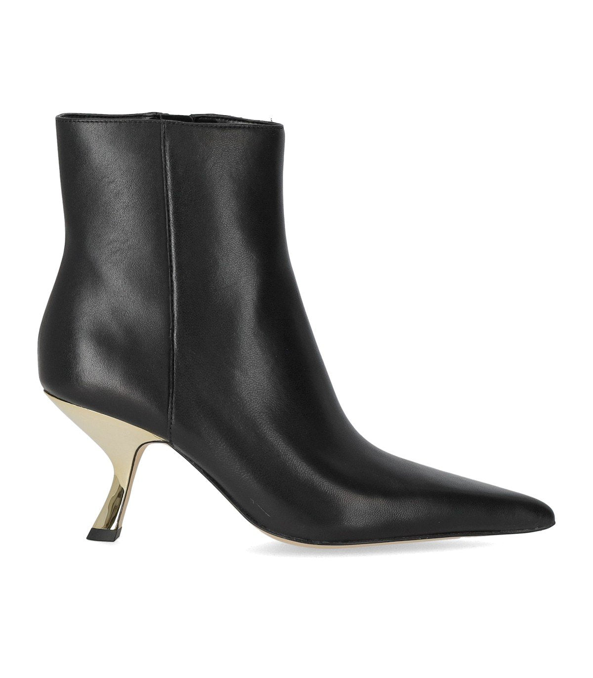 MICHAEL KORS LUNA BLACK HEELED ANKLE BOOT