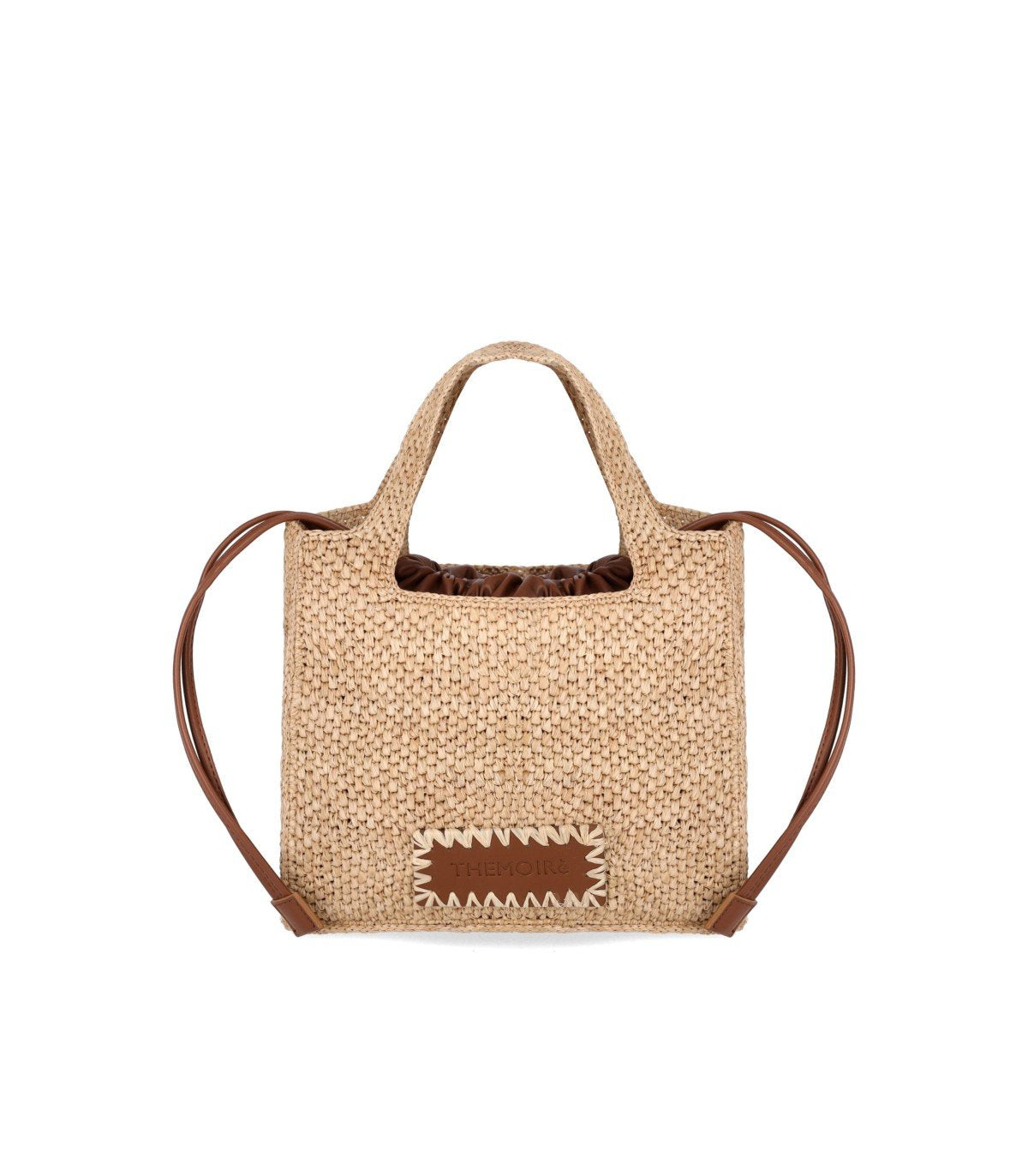 THEMOIRè MOREA SMALL RAFFIA NATURAL HANDBAG