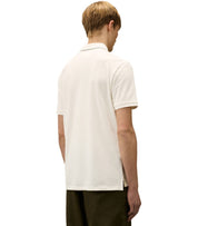 POLO STRETCH PIQUET GAUZE WHITE C.P. COMPANY