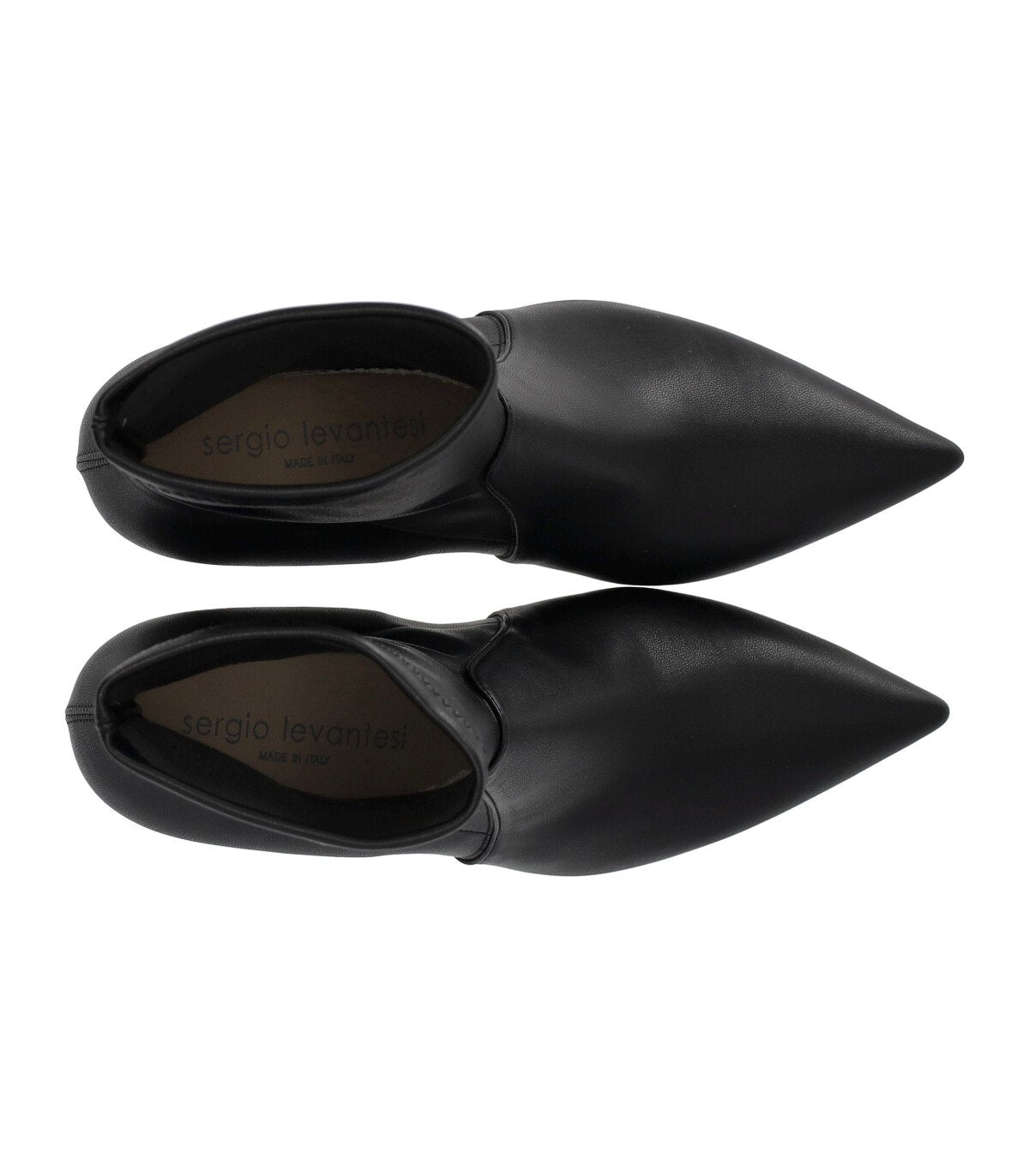SERGIO LEVANTESI JANET BLACK HEELED ANKLE BOOT
