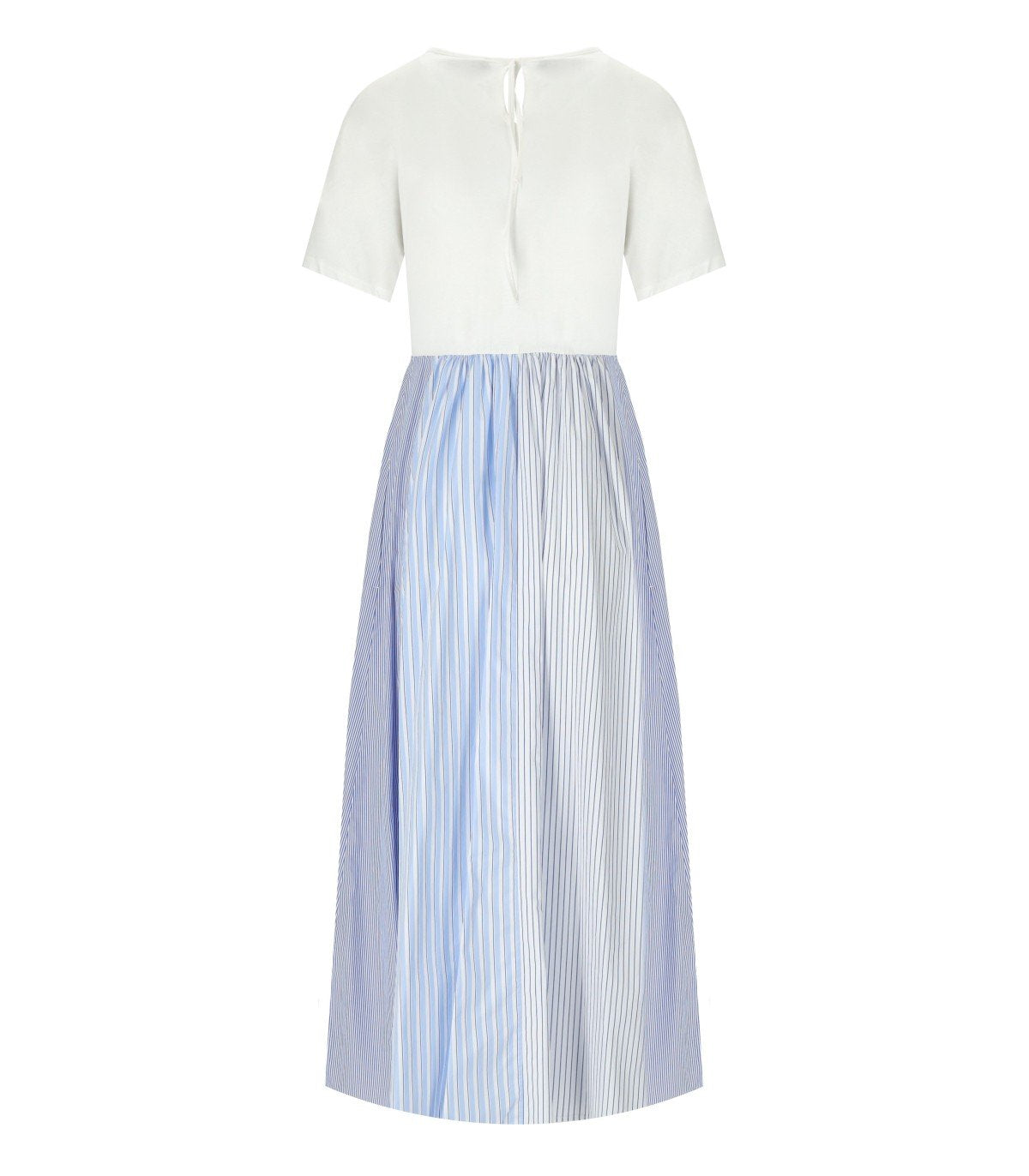 MAX MARA WEEKEND BRONZO WEISSES LANGES KLEID