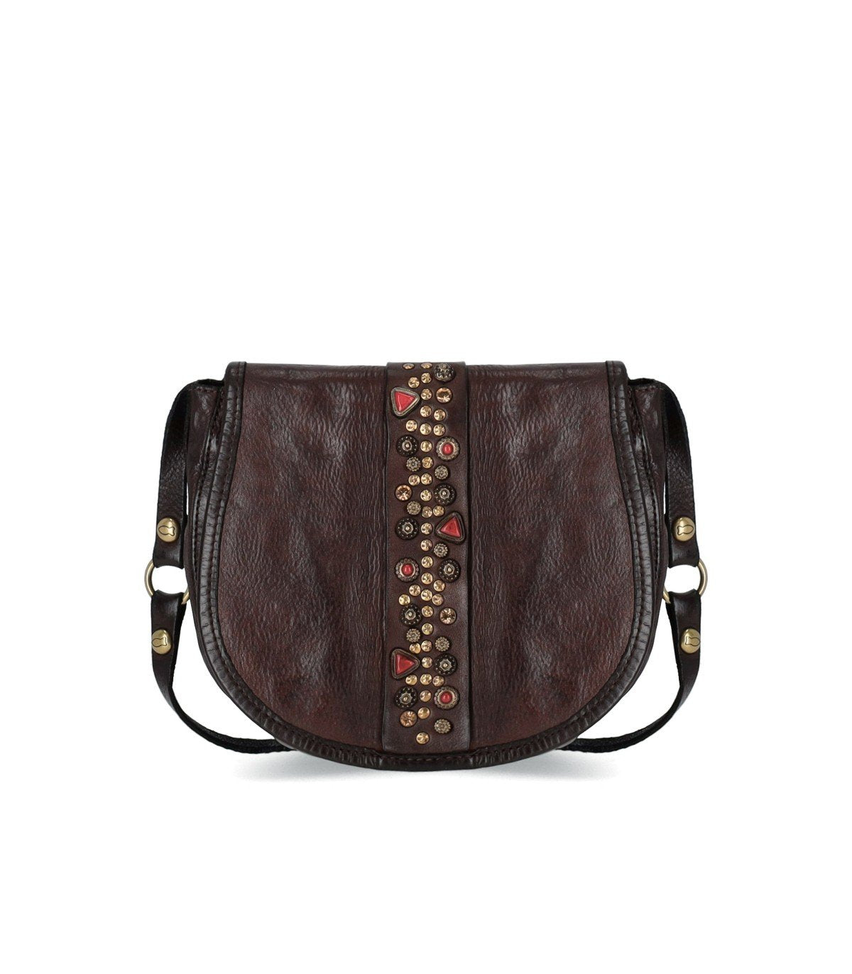 CAMPOMAGGI IRENE DARK BROWN CROSSBODY BAG