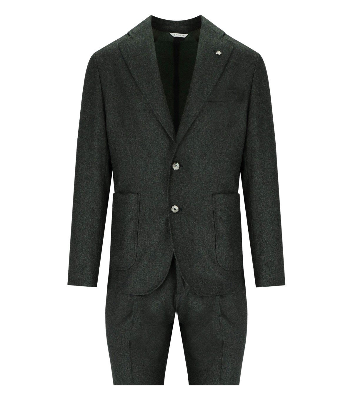 ABITO MONOPETTO VERDE MÉLANGE MANUEL RITZ