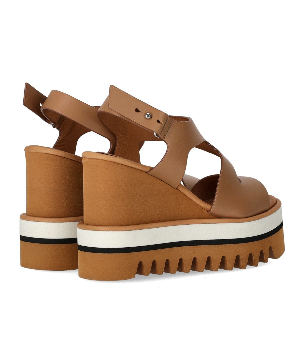 PALOMA BARCELÓ ZARINE CAMEL WEDGE SANDAL