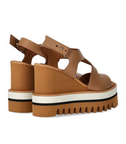 PALOMA BARCELÓ ZARINE CAMEL WEDGE SANDAL